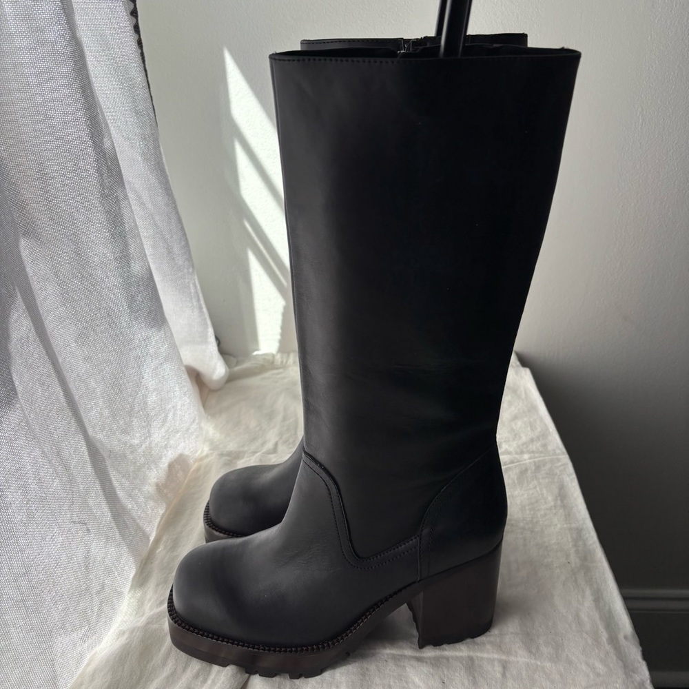 Jeffrey Campbell Tall Black Boots Knee High Sz 11
